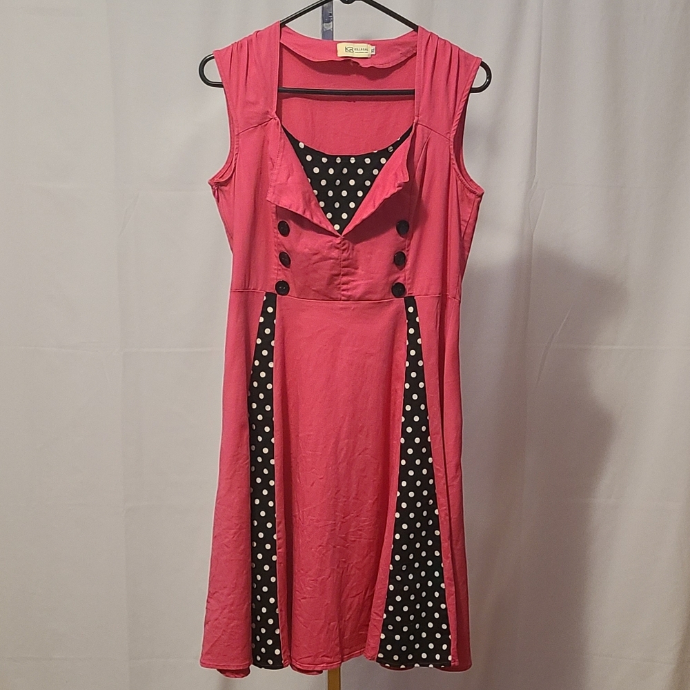 Killreal Pink '50s Retro Looking Dress